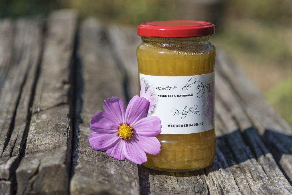Miere de albine poliflora, borcan 500 de grame